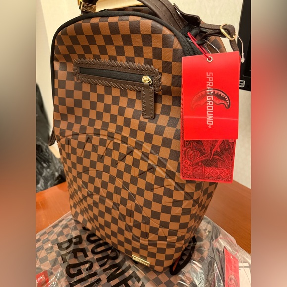 Sprayground - Core Embossed Check Backpack - Picture 5 of 5